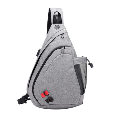 

USB Charging Crossbody Chest Bags Men Waist Packs Travel Shoulder Phone Bag