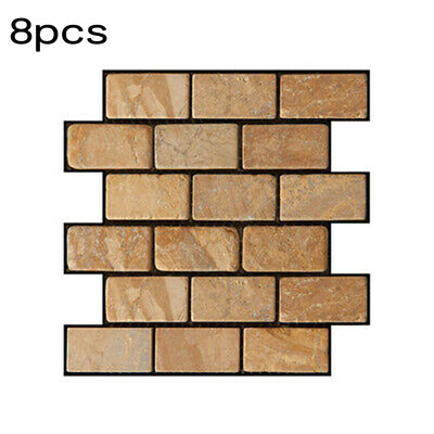 

83D Simulation Brick Pattern Tile Stickers Anti-collision Wall Stickers Safety