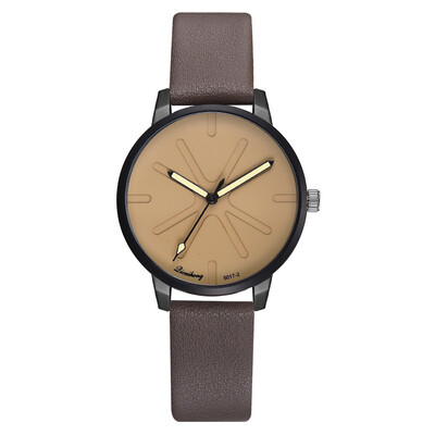 

PU with fashion quartz watch casual temperament student ladies watch