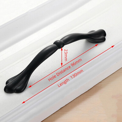 

JD cabinet drawer handle American black wardrobe door handle modern minimalist European cabinet sand black furniture handle