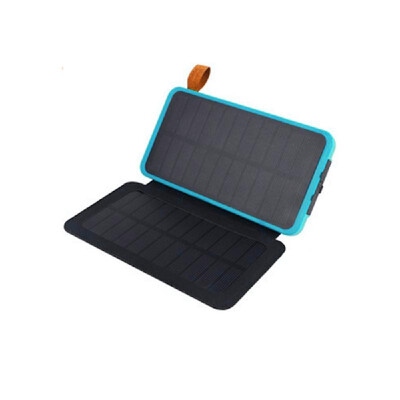 

Solar Power-Bank Portable Waterproof Solar Charger Outdoor Dual USB Ports Foldable Phone Charger