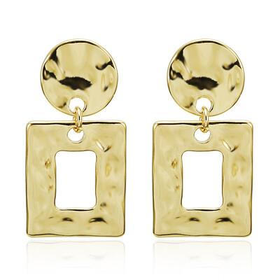 

2019 Vintage earrings Big for women statement geometric earrings red golden color metal pendant earrings trend fashion jewelry