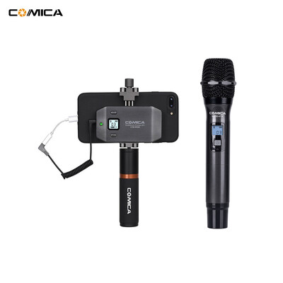 

COMICA CVM-WS50H Multi-channels Smartphone Wireless Microphone with Hand-held Transmitter 6 Channels LCD Screen 60m Working Distan