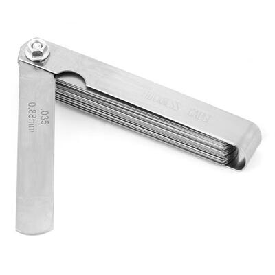 

Greensen 89mm Stainless Steel Feeler Gauge Metric & Imperial Ruler Welding Inspection Tool 004-088MM