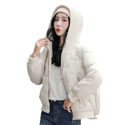 

Toponeto Women Winter Warm Coat Hooded Thick Warm Loose Jacket Short Overcoat
