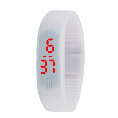 

Silicone Rubber Gel Jelly Unisex LED Wrist Watch Bracelet