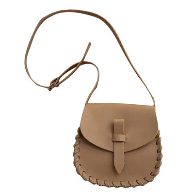 

Vintage Women Messenger Bags Flap Handbags Light Color Summer Leather Crossbody Bag Sweet Adjustable Straps Shoulder Bags