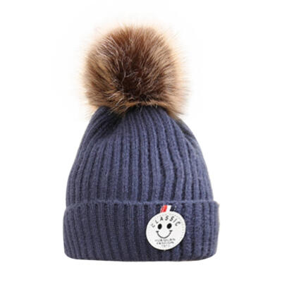 

Cute Baby Boys Girls Winter Warm Hat Beanies Cap Pompom Casual Knitted Hats