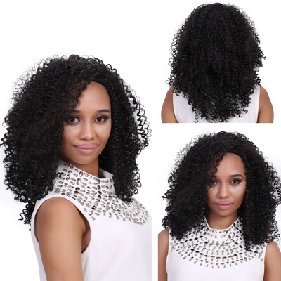 

〖Follure〗Women Long Black Brown FrontCurly Hairstyle Synthetic Hair Wigs For Black Women