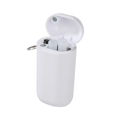

Portable Collapsible Straws Reusable Cleaning Brush Drinking Straws Party Bent Office Travel Silicone Case Home Bar Accessories