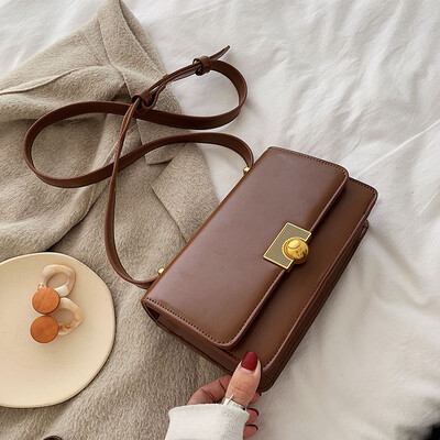 

Autumn&winter ins retro new small bag girl fashion 100 lap lady handbag with one shoulder oblique satchel