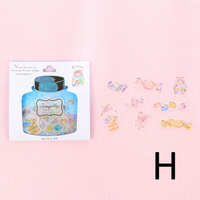 

48Pcslot PVC Mohamm Drifting Bottles Diary Journal Stickers Flakes Scrapbooking Japanese Stationery Teacher School Supplies