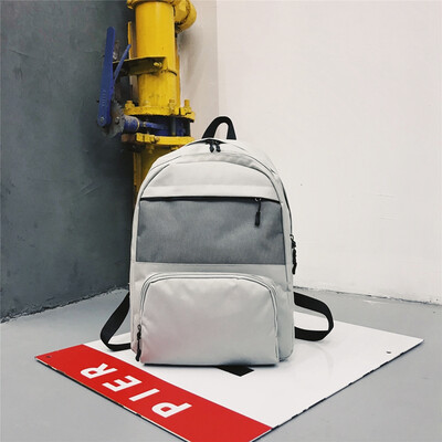 

Backshoulder bag mens canvas personality Europe&the United States wind large backpack high school students tide bag