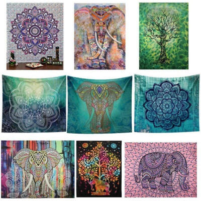 

Indian Mandala Tapestry Hippie Wall Hanging Bohemian Bedspread Throw Dorm Decor