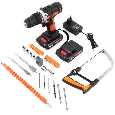 

18V Rechargeable Li-ion Double Speed Electric Drill Set