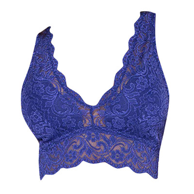 

Toponeto Fashion New Sexy Women Bra Lace Deep V Bralette Wireless Underwear Lingerie