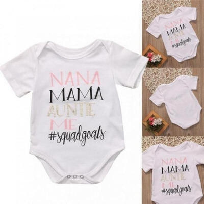 

Cotton Newborn Infant Baby Boys Girls Romper Bodysuit Jumpsuit Clothes Outfits