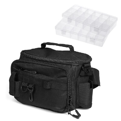 

Multi-functional Fishing Bag Fishing Tackle Bag Sling Tackle Bag Fishing Waist Pack Tackle Bag with Boxes