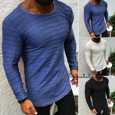 

Men T-Shirt Slim Fit Casual T shirt Tops Summer Clothes Bodybuilding Muscle Tee