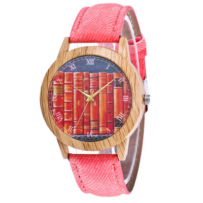 

RM Womens Fashion Casual Leather Strap Analog Quartz Round Watch