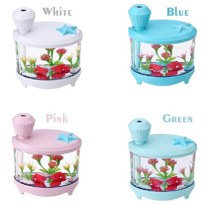 

Mini USB Powered Fish Aquarium Lamp Humidifier Night Light Interior Designed Decoration Lights