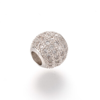 

Alloy Rhinestone European Beads Large Hole Beads Rondelle Crystal 113x101mm Hole 45mm