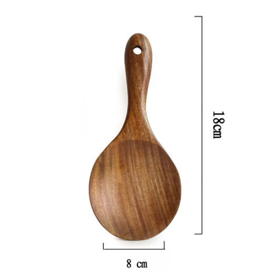 

1 pcs Natural Acacia Wood Tableware Spoon Ladle Turner Cooking Spoons Scoop Kitchen Tool Long Rice Colander Soup Skimmer Set