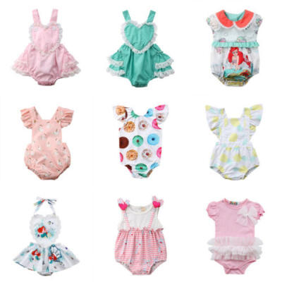 

Newborn Baby Girl Floral Romper Bodysuit Jumpsuit Outfit Sunsuit Clothes Set US