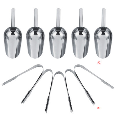 

5 x Sweet Scoops 5 x Ice Tongs Wedding Candy Buffet Bar Home Kitchen Stainless Steel Set New Stainless Scoops Tongs Ice Scoops