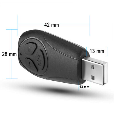 

Bluetooth Audio Receiver Wireless Audio Adapter USB Hands-free Kit Built-in Microphone AUX Out TF Card Reader