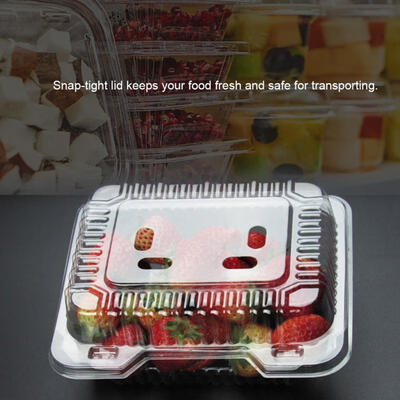 

Greensen 50pcs Transparent Disposable Meal Box Set for Cake Fruit Birthday Party Package Boxes
