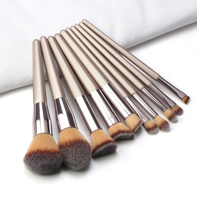 

19pcs Luxury Champagne Gold Makeup Brushes Set Reals Professional Powder Blusher Blender Brush Tools