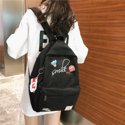 

In s school bag girl Korean version high school junior high school students feel two shoulder pack tide leisure 100 tide brand bac