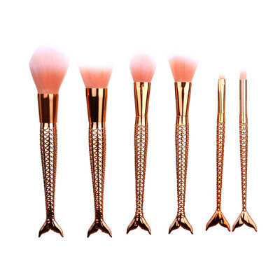 

〖Follure〗6Pcs Pro Makeup Cosmetic Brushes Set Powder Foundation Eyeshadow Lip Brush