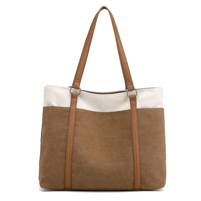 

Canvas bag lady fashion single shoulder handbag Korean version bag light big bag lady bag lady bag lady with large capacity