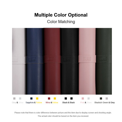 

BUBM PU Leather Protector Pad Mouse Pad Mat Desk Writing Mat Waterproof Anti-oil for Office&Home Sapphire&Yellow