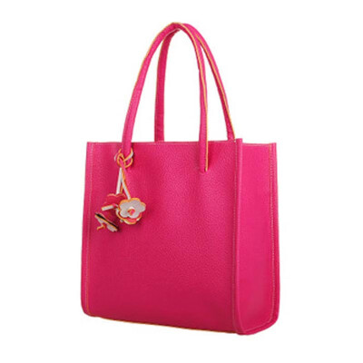 

Fashion Girls Handbags Trendy Leather Shoulder Bag Candy Color Flowers Totes