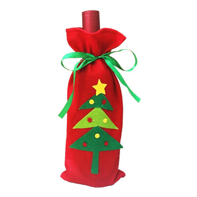 

New Hot Christmas Wine Bottle Cover Bag Navidad Banquet Christmas Dinner Party Xmas Plush Cute Snowmen Table Decor Years Supplies