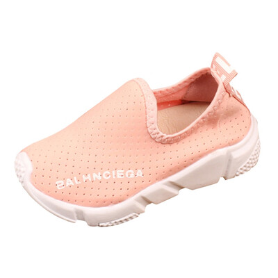 

Children Boys Girls Solid Letter Print Mesh Running Sport Sneaker Casual Shoes