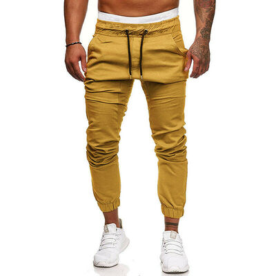 

Mens Casual Slim Fit Urban Straight Leg Trousers Pencil Jogger Long Cargo Pants