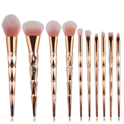 

Toponeto 10PCS Make Up Foundation Eyebrow Eyeliner Blush Cosmetic Concealer Brushes