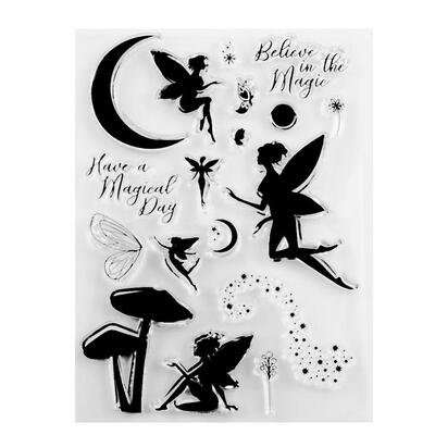 

Clear Stamps Fairy Transparent Seal for DIY Scrapbooking Photo Card Making