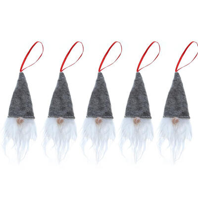 5pcs Xmas Tree Hanging Ornaments Christmas Wreathe Santa Claus Pendants