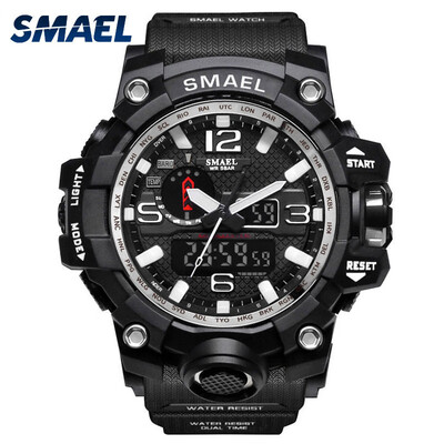 

Gobestart Casual Mens Multi-Function Dual Display Dial Outdoor Waterproof Sports Watch
