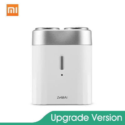 

New Xiaomi Mijia ZHIBAI Washable Electric Shaver Mini Razor Wet Dry Waterproof Men Beard Trimmer Clipper with Magnetic Shaving Hea