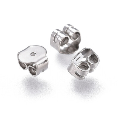 

304 Stainless Steel Ear Nuts Stainless Steel Color 5x5x35mm Hole 08mm
