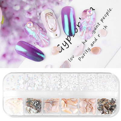

Toponeto Nail Rock Slice Mica Slice Shell Slice Thin Fragment Mix Piece Nail Ornament