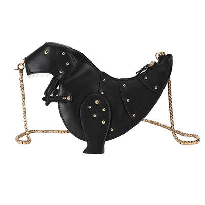 

Rivet Dinosaur Design Women Shoulder Bag Leather Crossbody Messenger Bag