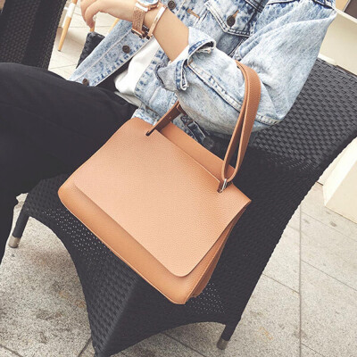 

Tailored Fashion Women Leather Litchi Stria Handbag Cross Body Single Shoulder Big Bag BW