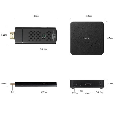 

Measy WirelessHD Video Audio Transmission Kit 1080P 60Ghz Transmitter Receiver Sender Transmission Distance 10m for Blu-ray DVD Pl